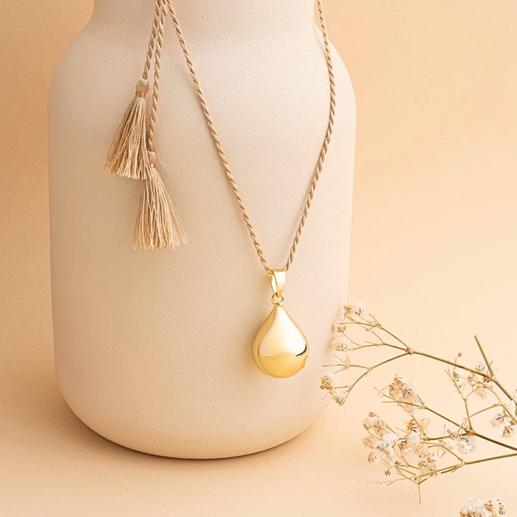 Hedvábná šňůrka - béžová