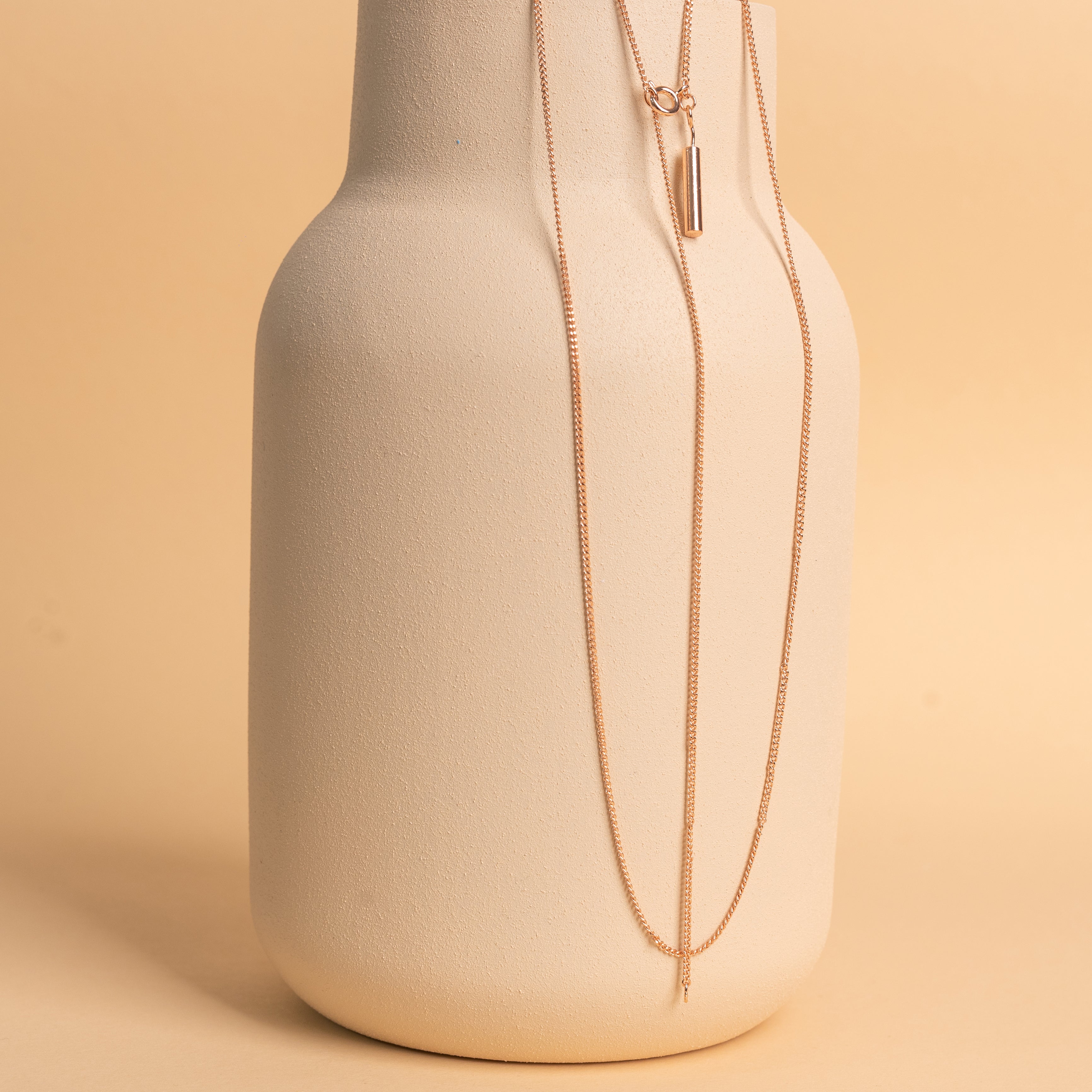 Měděný řetízek s hladkým povrchem – detail provedení