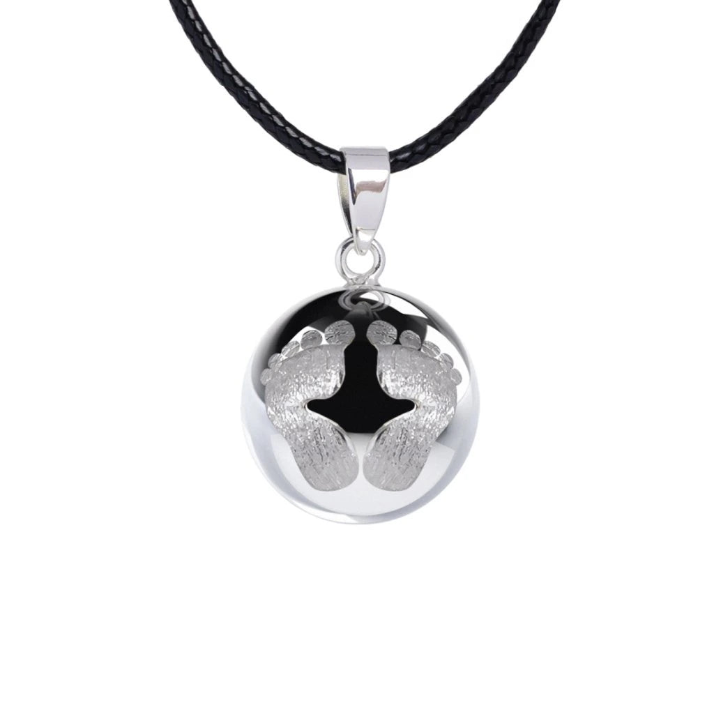 Těhotenská bola Baby – šperk s motivem dětských nožiček